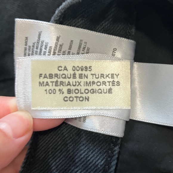 Agolde Liv Black Denim Mini Skirt - Picture 6 of 11